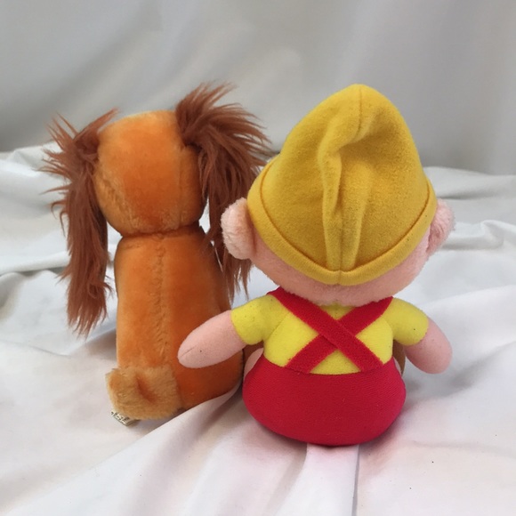 Vintage Walt Disney Plush ~ Pinocchio & Lady and the Tramp ~ Collectible - Picture 2 of 11